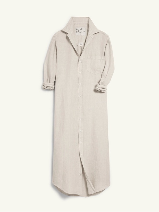 Frank & Eileen Dresses & Skirts - Frank & Eileen Rory Maxi Shirt Dress in Washed Linen (sand)